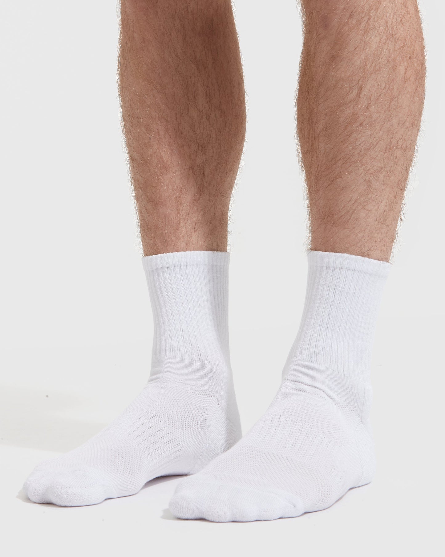 Movellez Active White Half Crew Socks