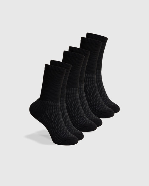 Movellez Active Black Crew Socks