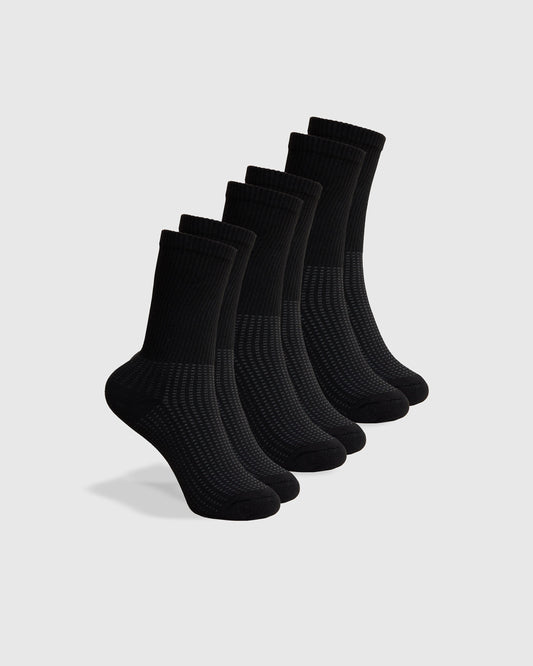 Movellez Active Black Crew Socks