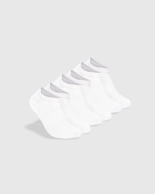 Movellez Active White Never Show Socks 2.0