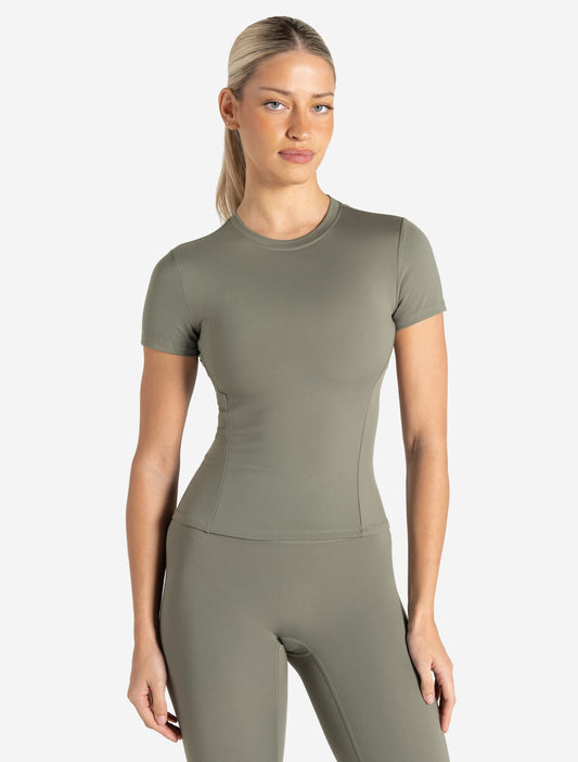 Movellez Grace Tee – Dusky Sage