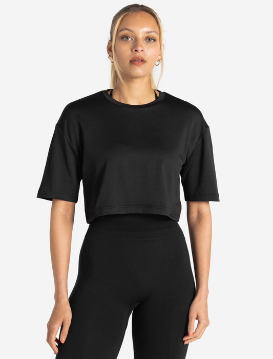 Movellez Air Crop Tee – Preto