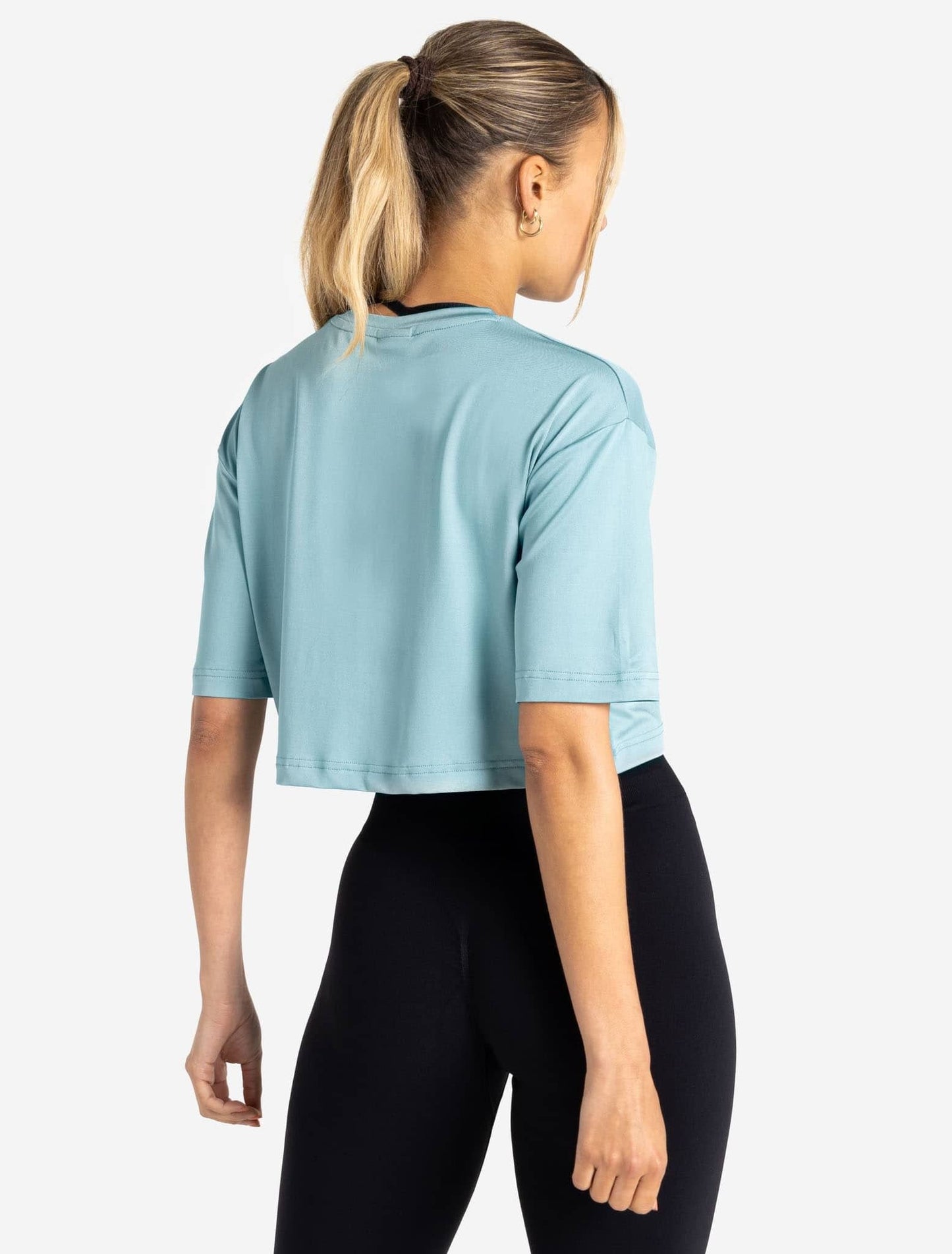 Movellez Air Crop Tee – Dusky Blue